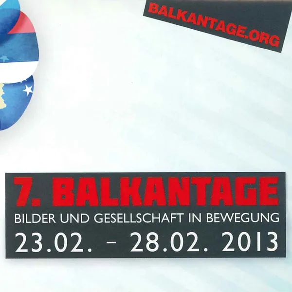 Cover der Balkantage-Broschüre von 2013